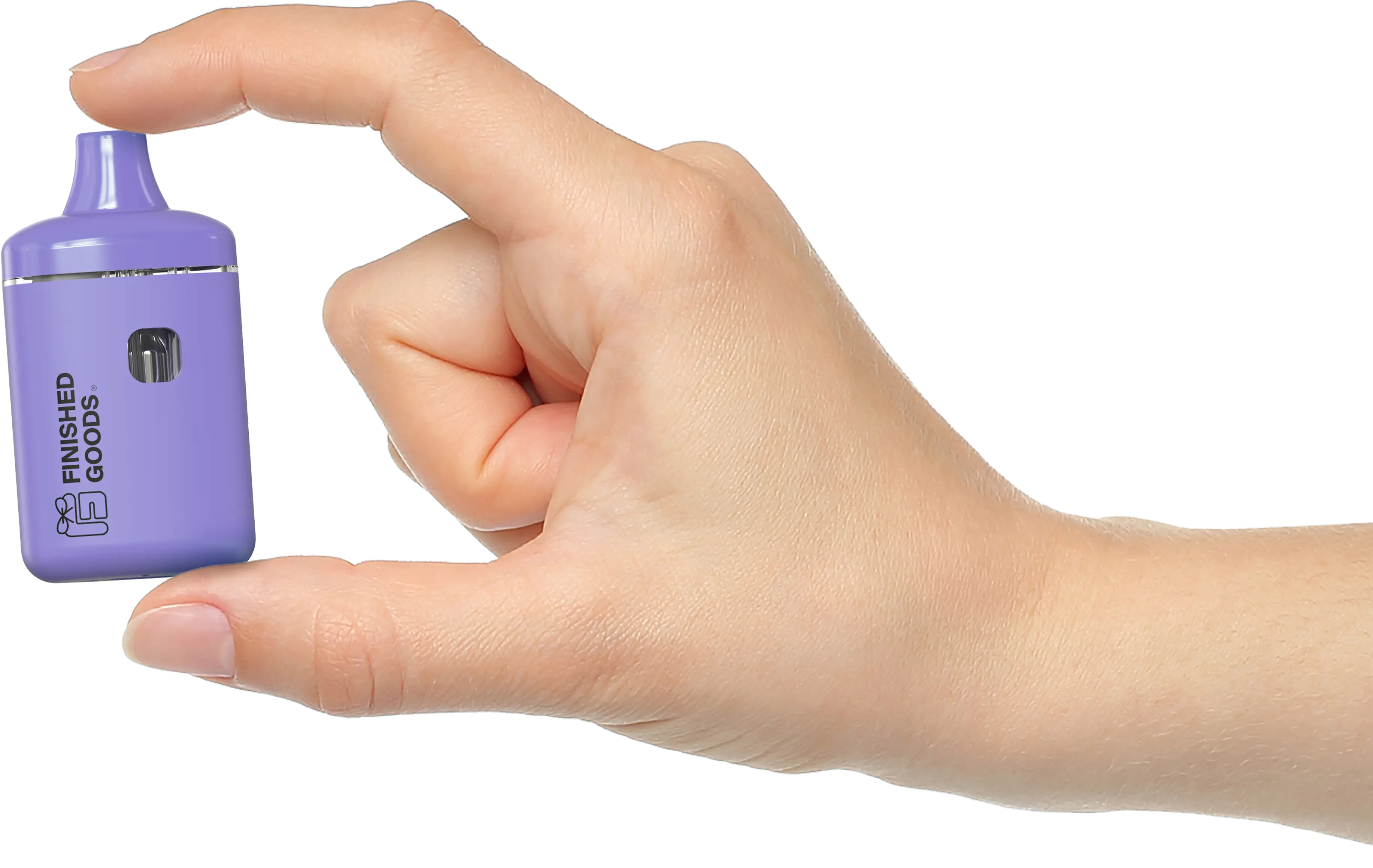 X Mini held in hand showing compact size