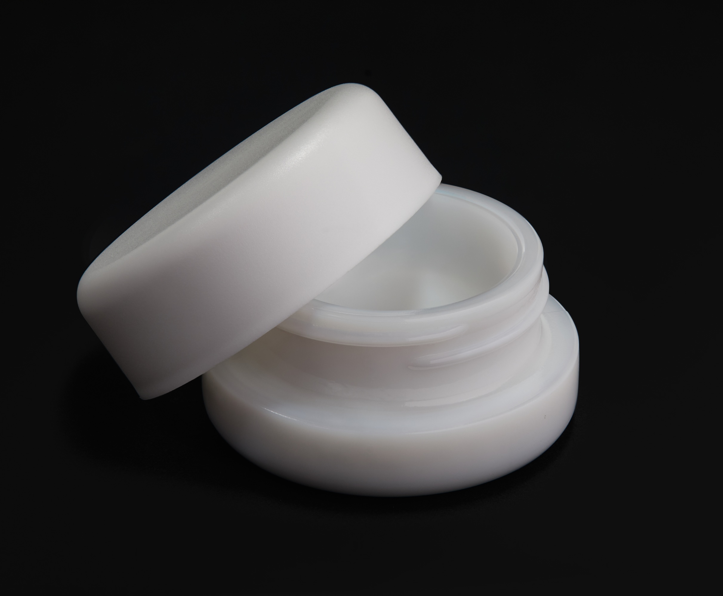 White Glass concentrate jar